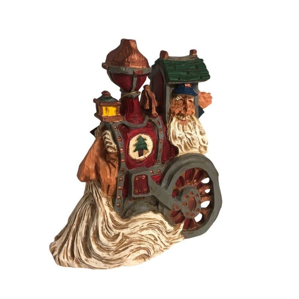 DAVID FRYKMAN '97 Santa Face Waving Polar Bear Train DF1111 Christmas/Xmas Decor